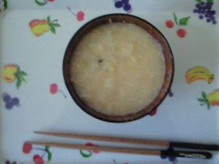 キャベツもやし卵雑炊